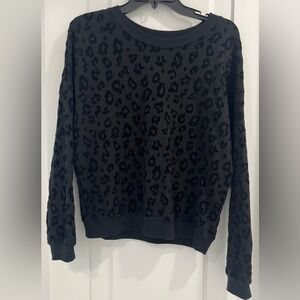 Z SUPPLY Leopard Print Sweatshirt, Size XS